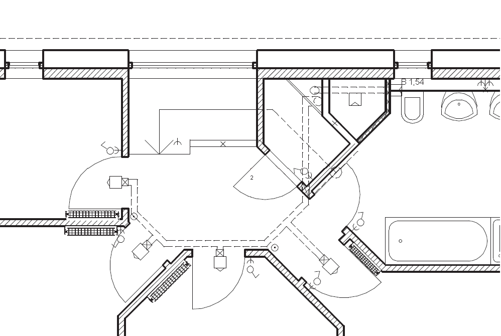 Distribuzione dell’aria in un edificio a surplus di energia. Piano superiore (figura sopra) e piano terra (sotto) (fonte: Benjamin Wimmer, Architekt Nürnberg)