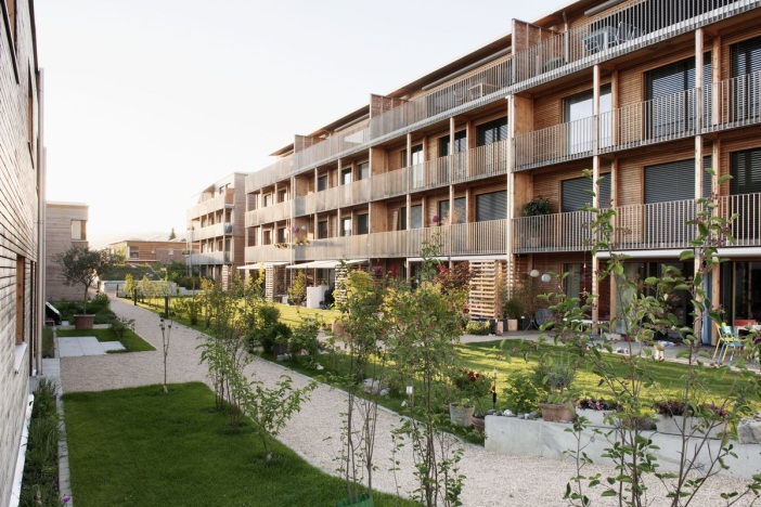 Osiedle mieszkaniowe SunnyWatt w Szwajcari, standard Minergie-P-Eco (źródło: kämpfen für architektur ag)