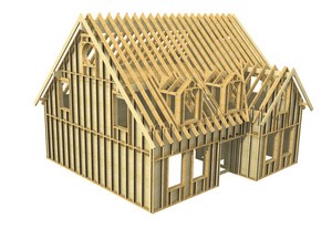 Iustracja konstrukcji drewnianej (źródło: Holzbau Henz GmbH)